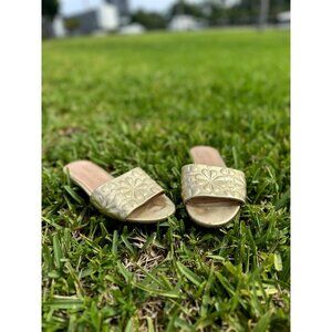 Kate Spade New York Emmie Slide. Gold. Sz 7.5